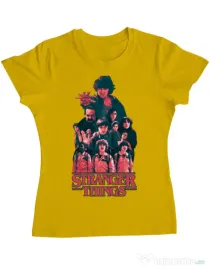 Tricou ADLER dama Stranger team Galben