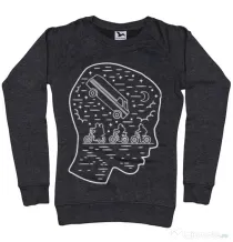 Bluza ADLER dama Stranger night Negru melanj