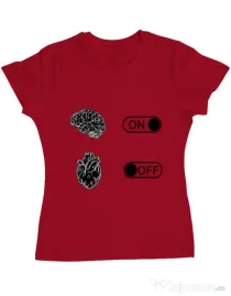 Tricou ADLER dama Love Rosu