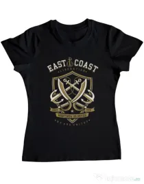 Tricou ADLER dama East Coast Negru