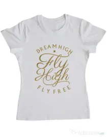 Tricou ADLER dama Fly High Alb