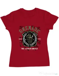 Tricou ADLER dama Grenade Rosu