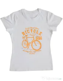 Tricou ADLER dama Bicycle Alb