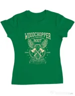 Tricou ADLER dama Woodchopper Verde mediu