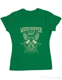 Tricou ADLER dama Woodchopper Verde mediu