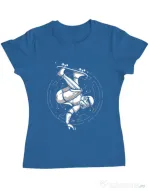 Tricou ADLER dama Skatetrooper Albastru azuriu