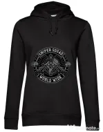 Hoodie dama cu gluga Sniper Squad Negru