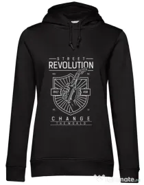 Hoodie dama cu gluga Street Revolution Negru