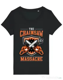 Tricou STANLEY STELLA dama The Chainsaw Massacre Negru