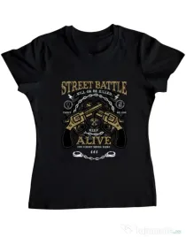 Tricou ADLER dama Street Battle Negru