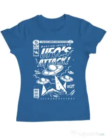 Tricou ADLER dama UFO Albastru azuriu