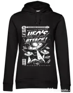 Hoodie dama cu gluga UFO Negru