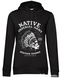 Hoodie dama cu gluga Native Trooper Negru