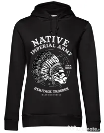 Hoodie dama cu gluga Native Trooper Negru