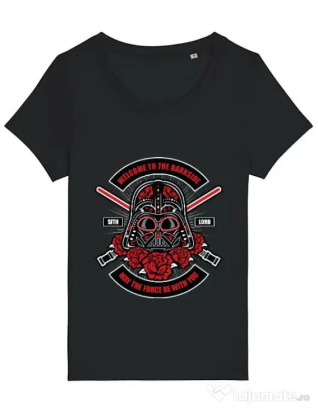 Tricou STANLEY STELLA dama Darth Vader Sugar Skull Negru