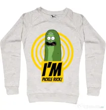 Bluza ADLER dama I'm pickle Rick! Migdala melanj