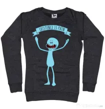 Bluza ADLER dama Existence is pain Negru melanj