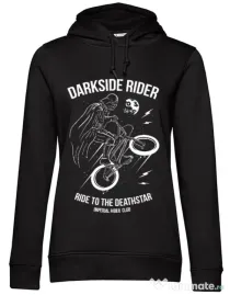 Hoodie dama cu gluga Darkside rider Negru