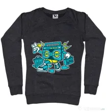 Bluza ADLER dama Boombox Negru melanj