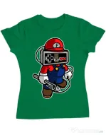 Tricou ADLER dama Player head Verde mediu