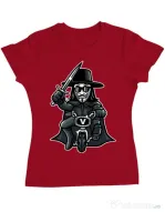 Tricou ADLER dama Vendetta Biker Rosu