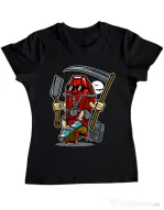 Tricou ADLER dama Coffin Skater Negru