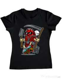 Tricou ADLER dama Coffin Skater Negru