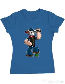 Tricou ADLER dama Sailor Mass Murderer Albastru azuriu