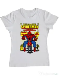 Tricou ADLER dama The Amazing Spiderman Alb