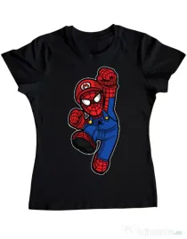 Tricou ADLER dama Spider Plumber Negru