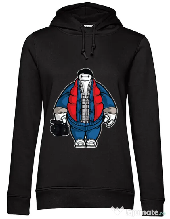 Hoodie dama cu gluga Baymarty Negru