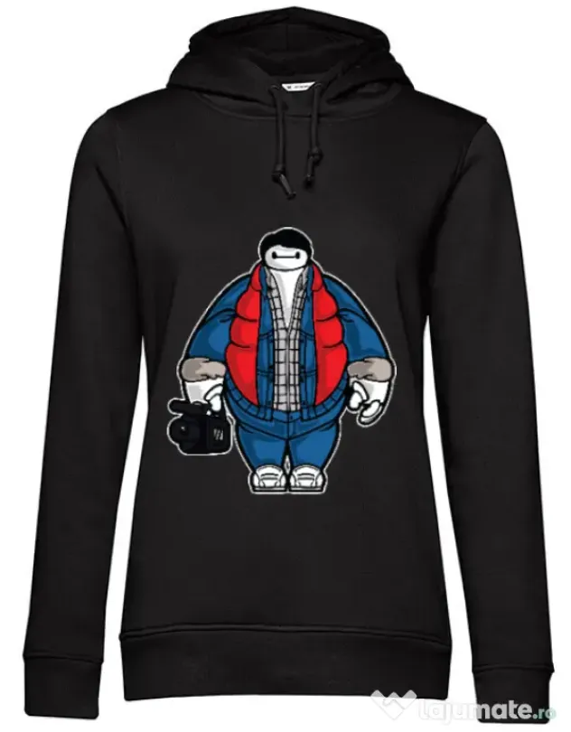 Hoodie dama cu gluga Baymarty Negru