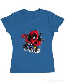 Tricou ADLER dama Deadrace Albastru azuriu