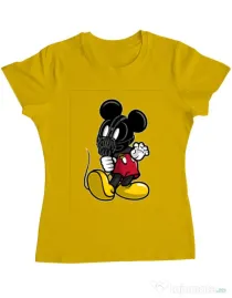 Tricou ADLER dama Mickey Bane Galben