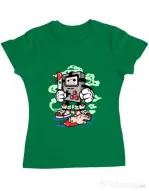 Tricou ADLER dama Gamers Killer Verde mediu