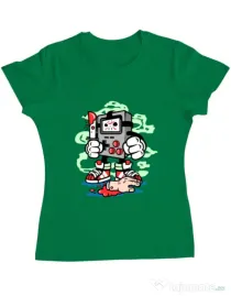 Tricou ADLER dama Gamers Killer Verde mediu