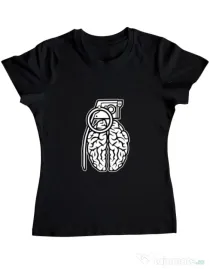 Tricou ADLER dama Grenade Brain Negru