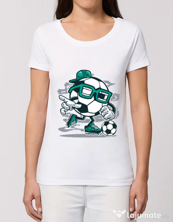 Tricou STANLEY STELLA dama Street Soccer Alb