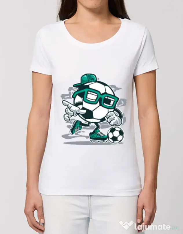 Tricou STANLEY STELLA dama Street Soccer Alb