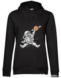 Hoodie dama cu gluga Space Jump Negru