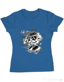 Tricou ADLER dama Mr Coffee Albastru azuriu