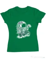 Tricou ADLER dama Space Racer Verde mediu