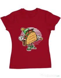 Tricou ADLER dama Taco Rosu