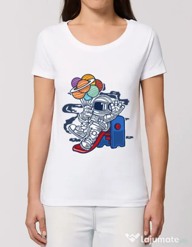 Tricou STANLEY STELLA dama Space Slider Alb