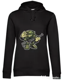 Hoodie dama cu gluga Soldier Negru