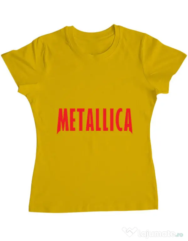 Tricou ADLER dama Metallica 2 Galben