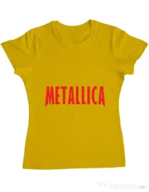 Tricou ADLER dama Metallica 2 Galben