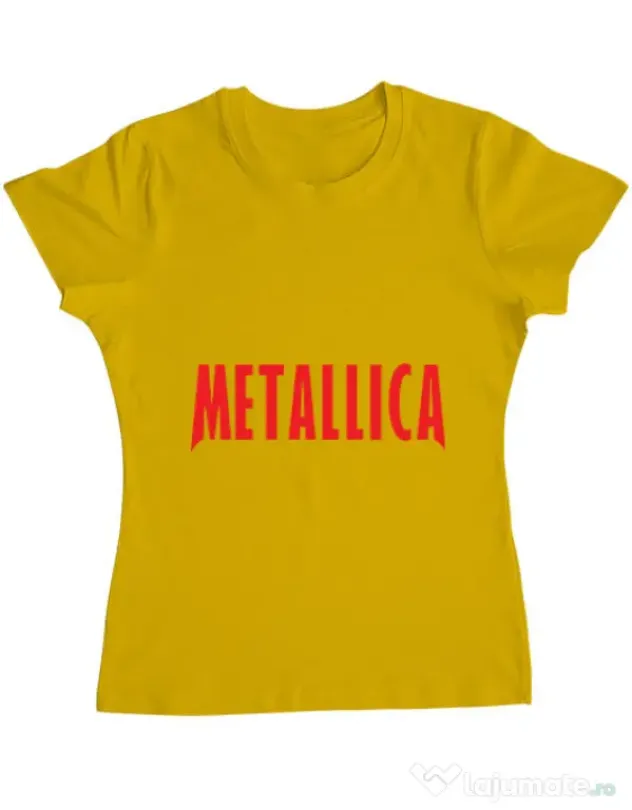 Tricou ADLER dama Metallica 2 Galben