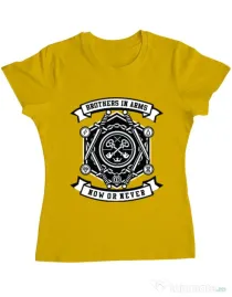 Tricou ADLER dama Keys Galben