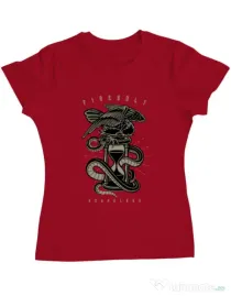 Tricou ADLER dama Hourglass Rosu